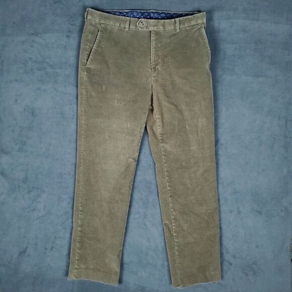 Lauren Ralph Lauren Black Label Corduroy Pants Men's 33x28 Straight Leg Brown - Picture 1 of 12